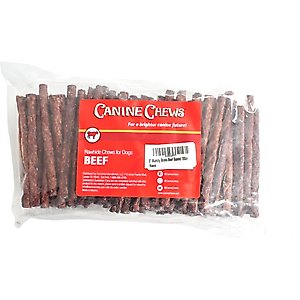 Canine Chews 5-inch Rawhide Munchy Beef Flavor Dental Dog Chews, 100 count