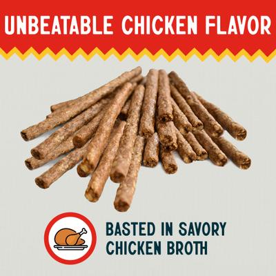 Show full view: Canine Chews 5-inch Rawhide Munchy Chicken Flavor Dental Dog Chews, 100 count slide 4 of 7