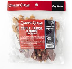 Canine Chews 5-inch Tripe Kabob Twist Stick Chicken, Beef & Pork Flavored Dog Chews, 18 count slide 2 of 5