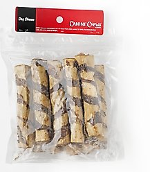 Canine Chews 5-inch Wrapped & Filled Beef Flavored Rawhide Dog Chews, 10 count slide 2 of 5