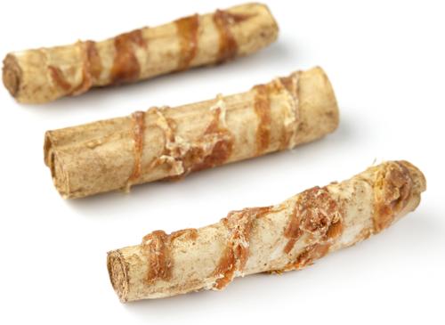 Show full view: Canine Chews 5-inch Wrapped & Filled Chicken Flavored Rawhide Dog Chews, 10 count slide 6 of 6