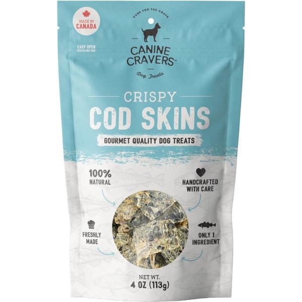 The Honest Kitchen Crunchy Fish Sammies Cod, Apples & Carrots Dehydrated Dog Treats 3.5-oz