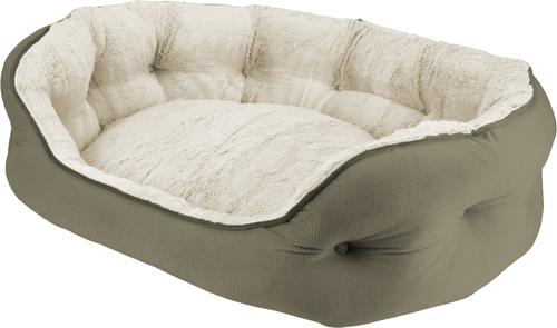 Show full view: Arlee Home & Pet by Arlee Cozy Orthopedic Eco-Friendly Bolster Dog & Cat Bed, Aloe, Medium slide 4 of 5