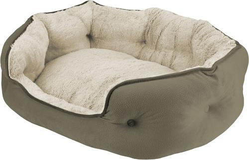 Show full view: Arlee Home & Pet by Arlee Cozy Orthopedic Eco-Friendly Bolster Dog & Cat Bed, Aloe, Small slide 4 of 5