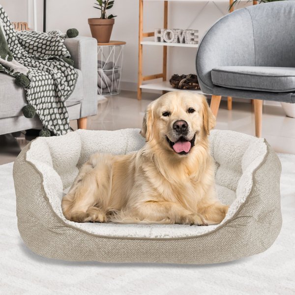 Arlee Home & Pet Cozy Orthopedic Bolster Dog Bed