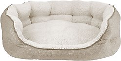 Arlee Home & Pet by Arlee Cozy Orthopedic Eco-Friendly Bolster Dog & Cat Bed, Beige, Medium slide 2 of 4