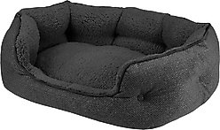 Arlee Home & Pet by Arlee Cozy Orthopedic Eco-Friendly Bolster Dog & Cat Bed, Black, Small slide 2 of 4