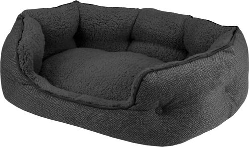 Show full view: Arlee Home & Pet by Arlee Cozy Orthopedic Eco-Friendly Bolster Dog & Cat Bed, Black, Small slide 4 of 5