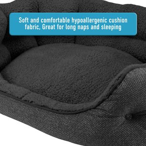 Arlee Home & Pet by Arlee Orthopedic Chew Resistant Eco-Friendly Memory Foam Bolster Dog & Cat Bed, Large