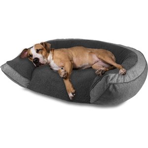 Arlee Home & Pet by Arlee Orthopedic Chew Resistant Eco-Friendly Memory Foam Bolster Dog & Cat Bed, Large
