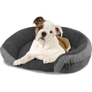 Arlee Home & Pet by Arlee Orthopedic Chew Resistant Eco-Friendly Memory Foam Bolster Dog & Cat Bed, Medium