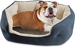 Arlee Home & Pet Cozy Orthopedic Bolster Dog Bed, Blue, Small slide 2 of 9