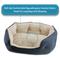 Show in main carousel: Arlee Home & Pet Cozy Orthopedic Bolster Dog Bed, Blue, Small slide 8 of 11