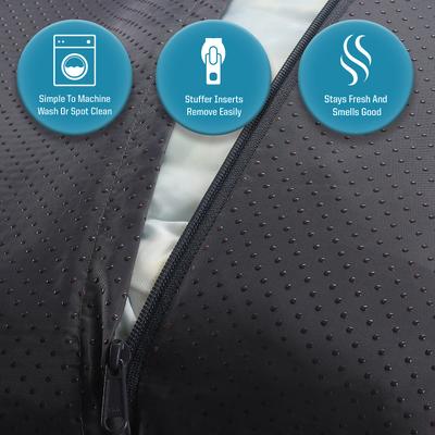 Show full view: Arlee Home & Pet Cozy Orthopedic Bolster Dog Bed, Blue, Small slide 9 of 11