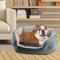 Show in main carousel: Arlee Home & Pet Cozy Orthopedic Bolster Dog Bed, Gray, Small slide 1 of 11