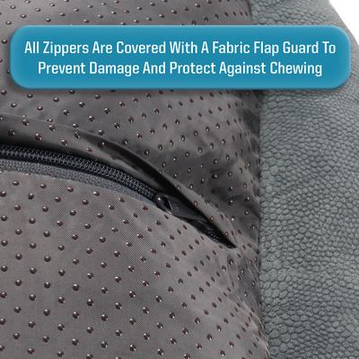 Show full view: Arlee Home & Pet Cozy Orthopedic Bolster Dog Bed, Gray, Small slide 7 of 11