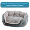 Show in main carousel: Arlee Home & Pet Cozy Orthopedic Bolster Dog Bed, Gray, Small slide 8 of 11