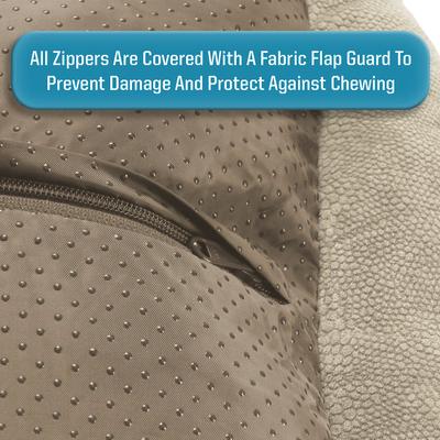 Show full view: Arlee Home & Pet Cozy Orthopedic Bolster Dog Bed, Sand, Small slide 7 of 11