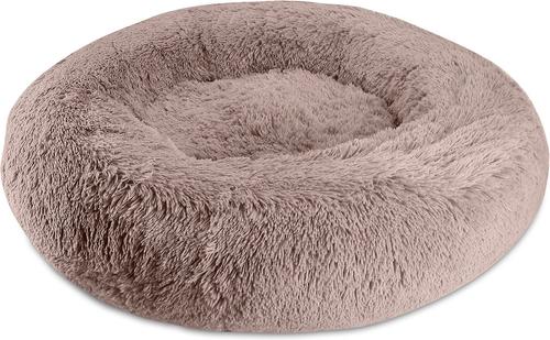 Show full view: Arlee Home & Pet Donut Orthopedic Bolster Dog Bed, Blush, Large slide 5 of 12