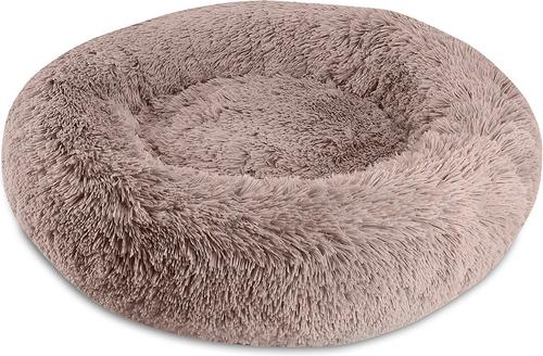 Show full view: Arlee Home & Pet Donut Orthopedic Bolster Dog Bed, Blush, Medium slide 4 of 11