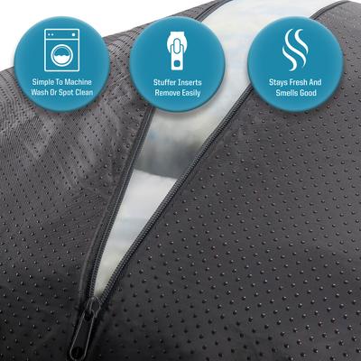 Show full view: Arlee Home & Pet Donut Orthopedic Bolster Dog Bed, Blush, Medium slide 8 of 11