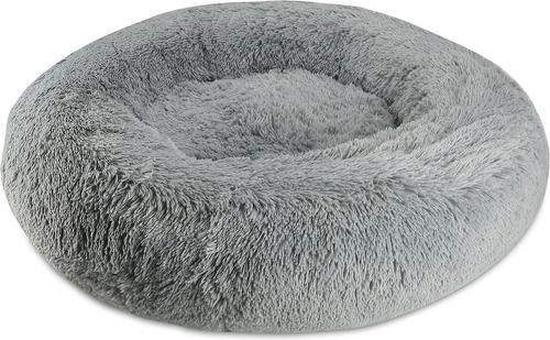 Show full view: Arlee Home & Pet Donut Orthopedic Bolster Dog Bed, Charcoal, Large slide 4 of 11