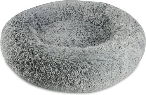 Show full view: Arlee Home & Pet Donut Orthopedic Bolster Dog Bed, Charcoal, Medium slide 4 of 11