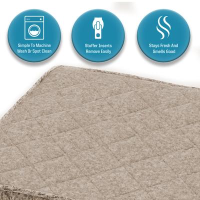 Show full view: Arlee Home & Pet Memory Foam Dog Crate Mat, Cocoa, Small slide 6 of 10