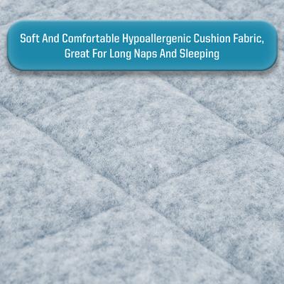 Show full view: Arlee Home & Pet Memory Foam Dog Crate Mat, Stone Blue, Large slide 5 of 10