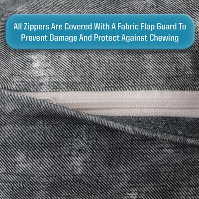 Show full view: Arlee Home & Pet Orbit Orthopedic Bolster Dog Bed, Dark Gray, Large slide 6 of 9