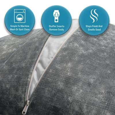 Show full view: Arlee Home & Pet Orbit Orthopedic Bolster Dog Bed, Dark Gray, Large slide 7 of 9