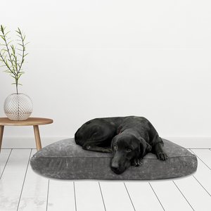 Arlee Home & Pet Orthopedic Pillow Dog Bed, Dark Gray, Medium