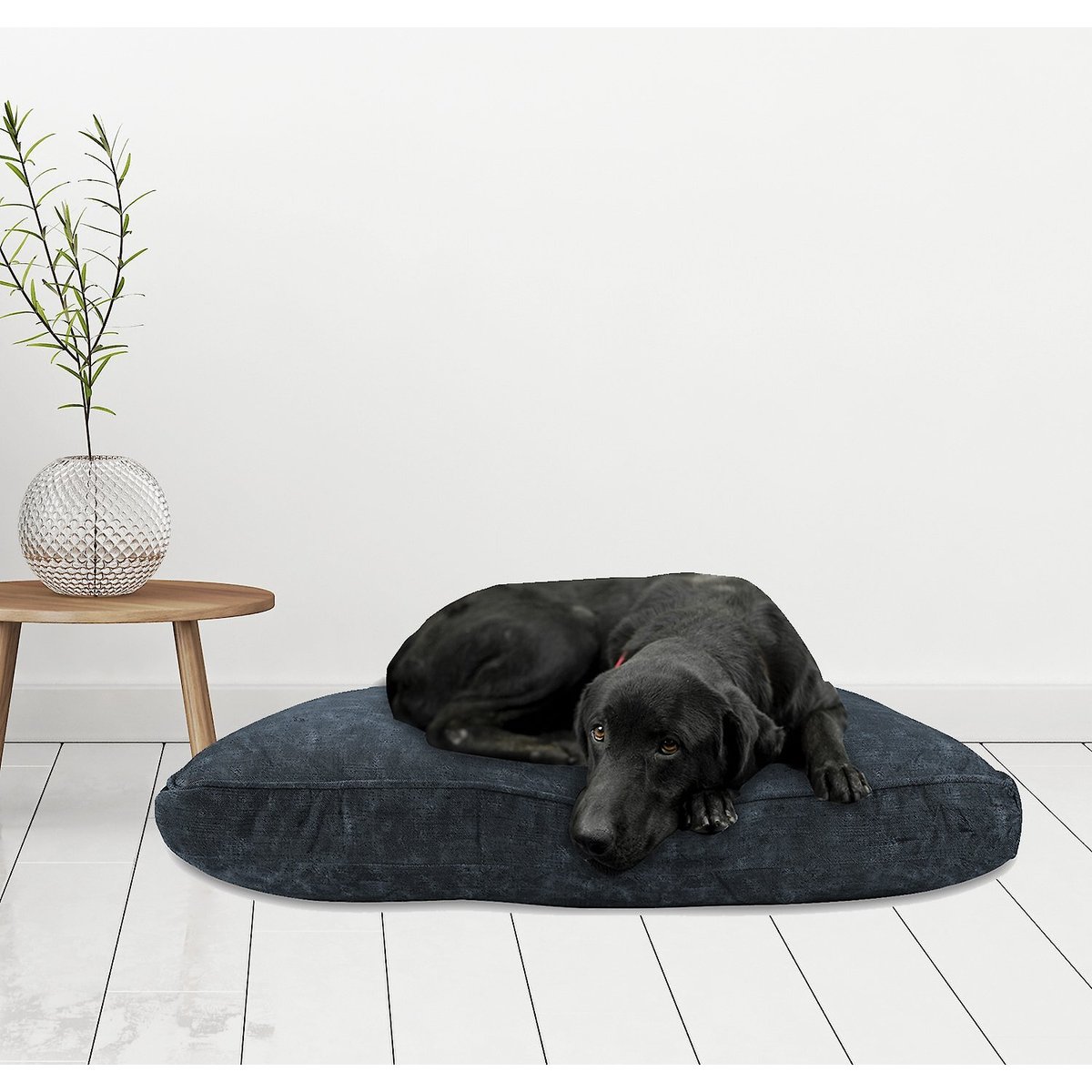 Arlee Home & Pet Orthopedic Pillow Dog Bed, Denim, Large