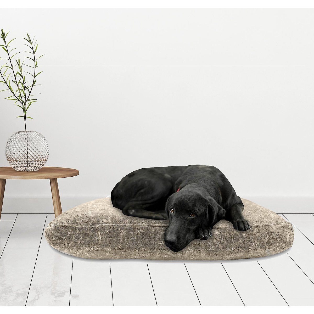 Arlee Home & Pet Orthopedic Pillow Dog Bed, Tan, Large