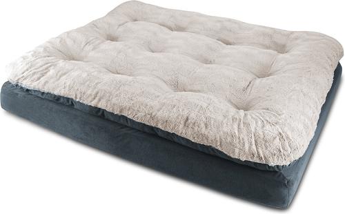Show full view: Arlee Home & Pet Orthopedic Pillow Topper Dog Bed, Blue, X-Large slide 4 of 11