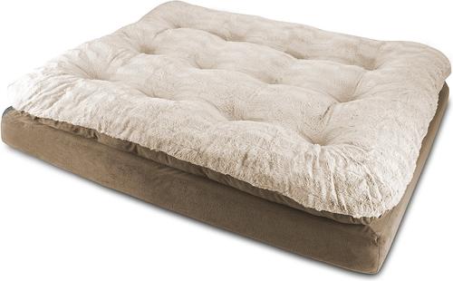 Show full view: Arlee Home & Pet Orthopedic Pillow Topper Dog Bed, Mushroom, X-Large slide 4 of 10
