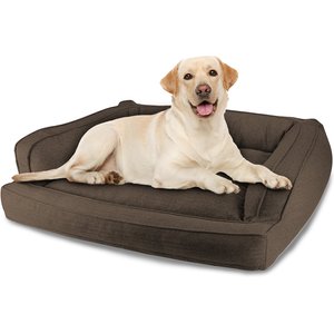 Arlee Home & Pet Orthopedic Sofa Dog Bed, Brown, Large