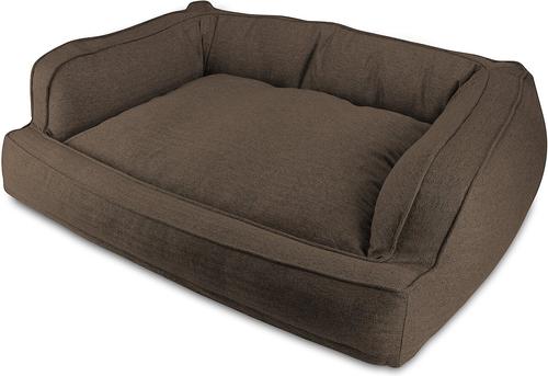 Show full view: Arlee Home & Pet Orthopedic Sofa Dog Bed, Brown, Large slide 3 of 11