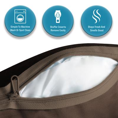 Show full view: Arlee Home & Pet Orthopedic Sofa Dog Bed, Brown, Large slide 8 of 11