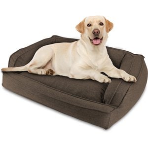 Arlee Home & Pet Orthopedic Sofa Dog Bed, Brown, Medium