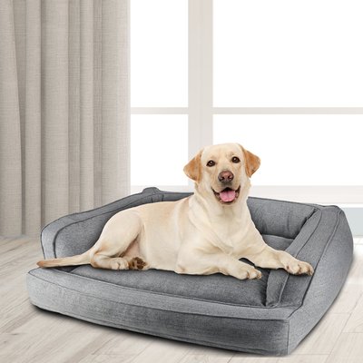 Arlee Home & Pet Arlee Home & Pet Orthopedic Sofa Dog Bed, Drizzle Gray, Large