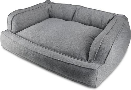 Show full view: Arlee Home & Pet Orthopedic Sofa Dog Bed, Drizzle Gray, Large slide 3 of 11