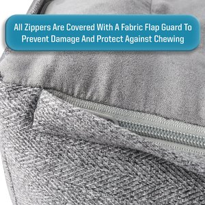 Arlee Home & Pet Orthopedic Sofa Dog Bed, Drizzle Gray, Large