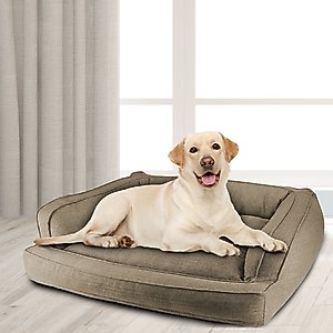 Arlee Home & Pet Orthopedic Sofa Dog Bed, Walnut, Large