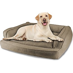 Arlee Home & Pet Orthopedic Sofa Dog Bed, Walnut, Large