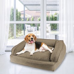 Arlee Home & Pet Orthopedic Sofa Dog Bed, Walnut, Medium