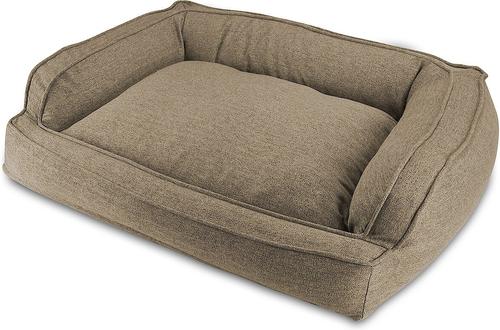 Show full view: Arlee Home & Pet Orthopedic Sofa Dog Bed, Walnut, Medium slide 3 of 11