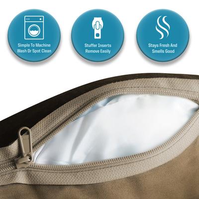 Show full view: Arlee Home & Pet Orthopedic Sofa Dog Bed, Walnut, Medium slide 8 of 11