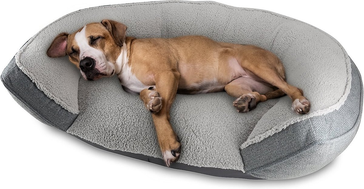 Arlee Home & Pet Step In Orthopedic Bolster Dog Bed