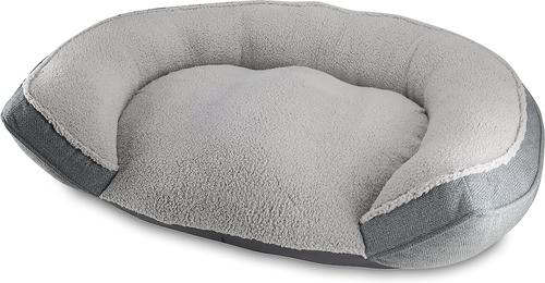 Show full view: Arlee Home & Pet Step In Orthopedic Bolster Dog Bed, Charcoal, Large slide 3 of 11